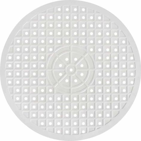 Tapis d'évier rond, 30,6 cm, tapis de nettoyage d'eau antidérapant en caoutchouc souple, protecteur de comptoir, protecteur d'évier pliable pour éviter les rayures sur l'évier (rond, blanc).