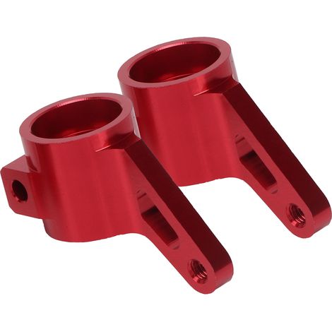 Cuvettes de direction en alliage d'aluminium (pièces) pour voiture RC Traxxas 1/10 Drag Slash 1967 (rouge) (1/5)