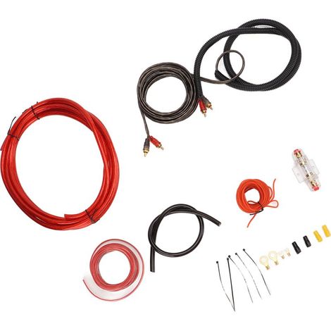 Kit d'Installation Ampli Voiture 4 Gauge avec Câble Audio et Subwoofer - Matériaux Premium ABS/Métal - 13 Accessories Inclus (1/5)