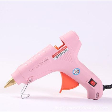 Mini transparent varmlimspistol för DIY och snabba reparationer i hemmet & kontoret för användning med 7 mm limstavar ROSA (1/2)