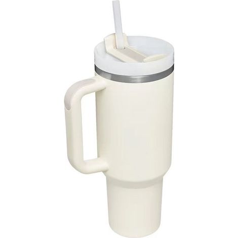 Gobelet isotherme inox 40 oz avec paille, grande capacité pour boisson chaude et froide (1/3)
