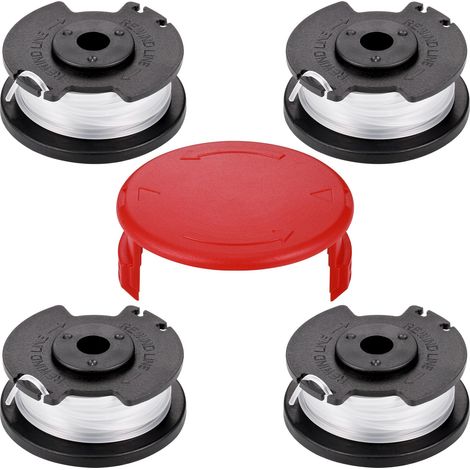 4pcs Bobine Fil Coupe Bordure, Compatibles avec Coupe-Herbe Sans Fil Ein-hell GE-CT 18/28 Li et GE-CT 18/28 Li TC, avec Couvercle de Bobine de Coupe-Bordure (1/5)