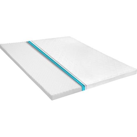Sur-matelas 180 x 200 cm Mousse froide Profil d'œuf 6 cm (1/5)