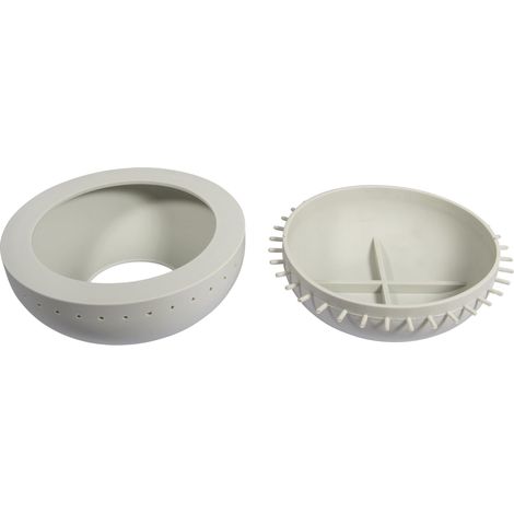 Moule en Silicone Bol 18cm AV.Bord troué, 18cm x H 6cm, 36197000, Gris (1/5)