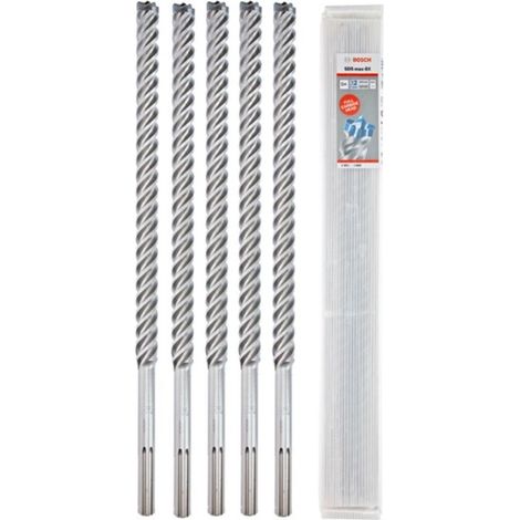 Trapano a percussione SDS-max-8X D.22mm funzionante L.400mm L.520mm SDS-max 5 pezzi BOSCH (1/4)