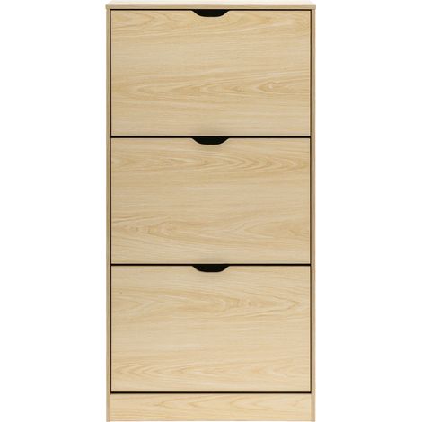 Rebecca Mobili Mueble Zapatero Archivador de Zapatos Compacto de MDF Beige para 12 Pares (1/5)