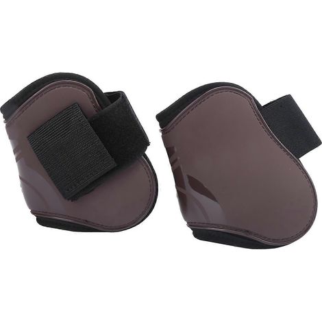 Protection de jambe pour cheval en PU élastique épais, résistante aux obstacles, pour les articulations des antérieurs et des postérieurs. (1/3)