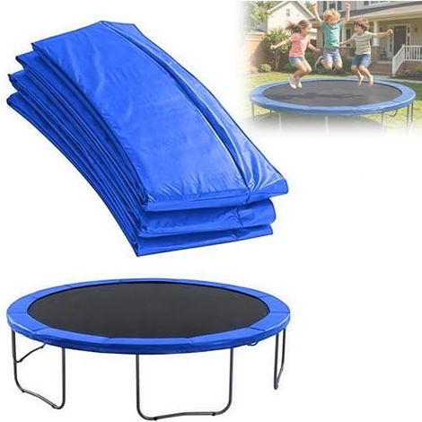 Contour Trampoline, Coussin de Protection 244 305 cm Trampolines, Tour Rembourrage Couverture Ressort, Bordur Diamètre 306cm -