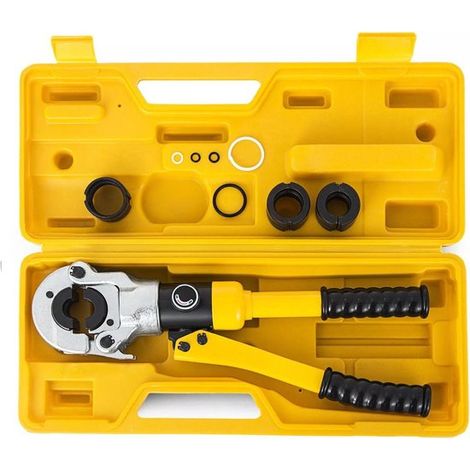 Pince à sertir hydraulique compatible avec Henco, TH 16, 25, 26, 32 mm, pince à sertir pour tuyaux d'eau, pince à sertir pour tuyaux de chauffage central, pince à sertir hydraulique, Wavin, Bonfix, Tu (1/5)