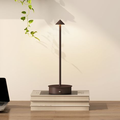 Lampe table tactile rechargeable USB réglable 3000/4500/6000K autonomie 4 8 h café