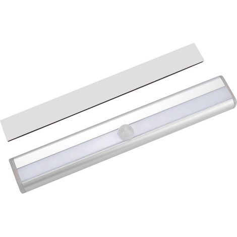 Mini veilleuse à détecteur de présence (10 LED) pour chambre, placard, couloir, intérieur blanc