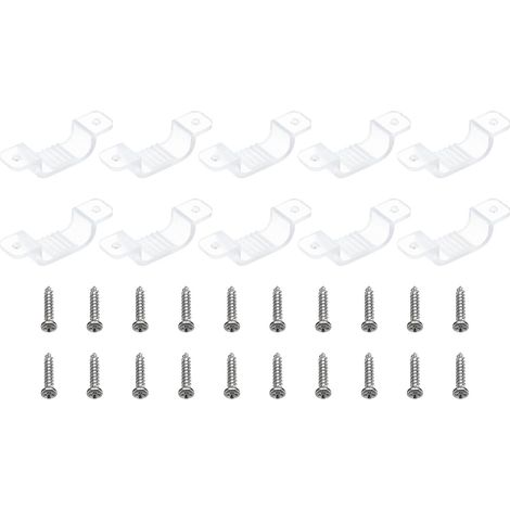 50 x Translucent LED Strip Clips for 15 mm-17 mm