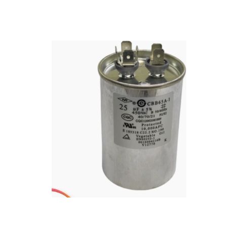 DTEKGAZ - CBB65 25UF 450V Anlaufkondensator für Klimaanlagenkompressoren, metallisierter Folienkondensator, einphasig, geeignet für Klimaanlagen, Gefrierschränke und Haushaltskühlgeräte.