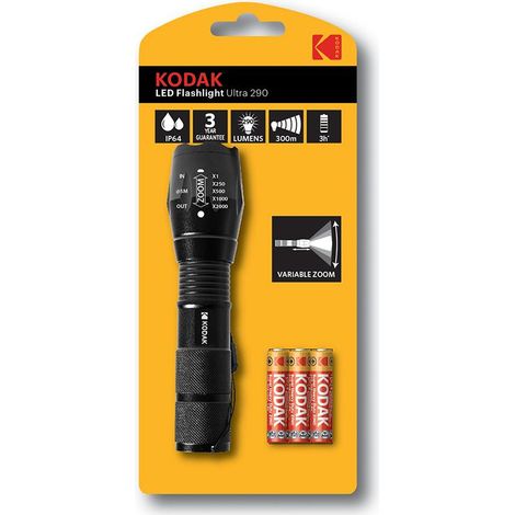 KODAK TORCIA LED 290 LUMEN 5W FLASHLIGHT ULTRA 30418363