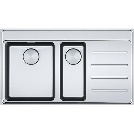 Franke Einbauspüle Mythos MYX 251 A Edelstahl, Becken links (1/3)
