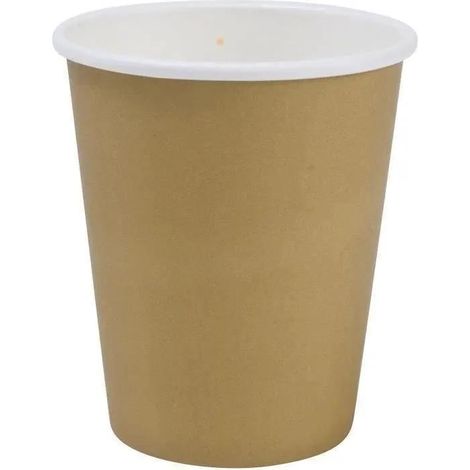 Braune Pappbecher 25 cl im 50er-Pack
