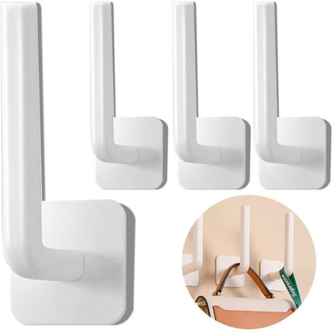 Confezione da 4 ganci da parete multiuso per appendere cappotti, ganci autoadesivi per camera da letto, bagno, cucina, ufficio