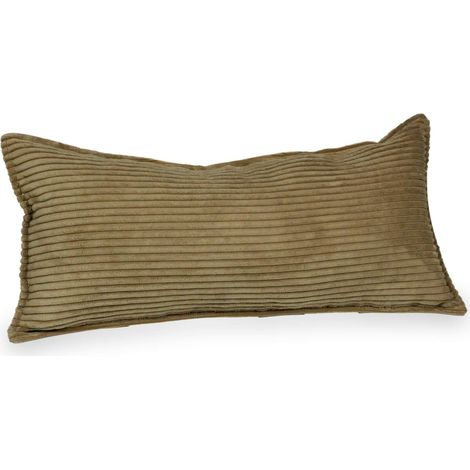 Großes Sofakissen aus Cord in Toffee-Farbe (1/5)