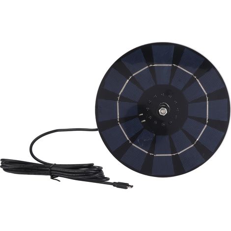 Panneau photovoltaïque 5W chargeur de batterie et alimentation avec câble 3 m pour extérieur (1/5)