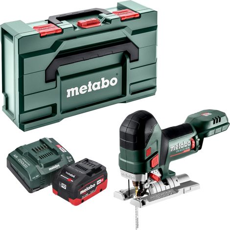 Metabo STA 18 LTX 150 BL Scie sauteuse sans fil 18 V 150 mm Brushless + 1x batterie LiHD 5,5 Ah + chargeur + Metabox