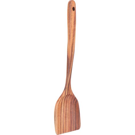 Pelle en bois, spatule à long manche, spatule antiadhésive, ustensiles de cuisine (1/5)
