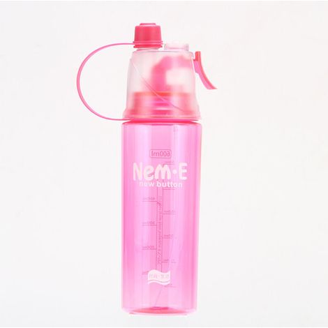Bouteille d'eau froide en spray pour le sport, pour vélo, salle de sport, plage, gobelet anti-fuite, rose (1/5)