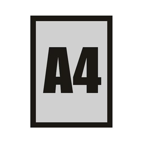 Magnetischer A4-Rahmen (schwarz) (1/4)