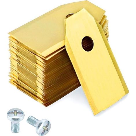 30-teiliges Set mit Ersatzmessern für Mähroboter, inklusive 30 Schrauben, kompatibel mit den Modellen 105, 310, 315, 320, 420, 430x, Gold (1/4)