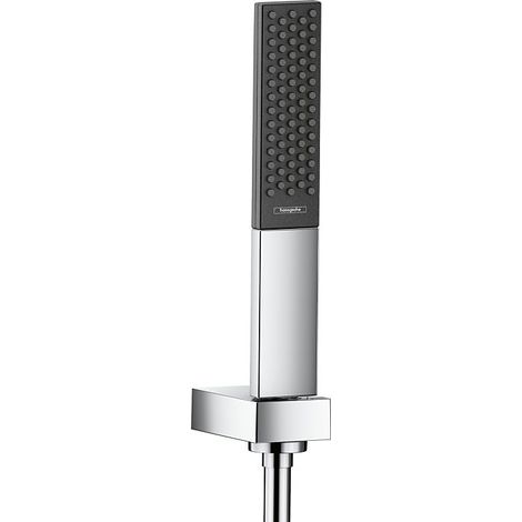 Hansgrohe Rainfinity - Ensemble de pommeau de douche 130, support de douchette et flexible 1,6 m, chrome 26856000 (1/8)