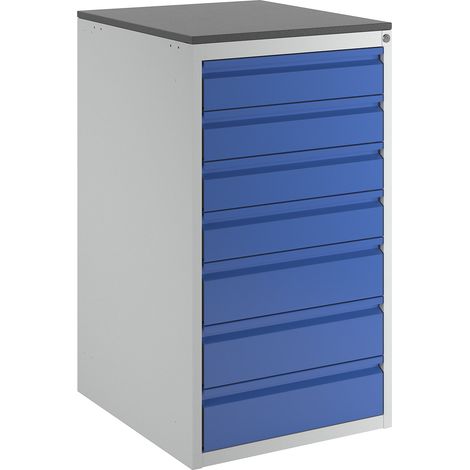 RAU, Armoire à tiroirs sur glissières télescopiques, hauteur (1/5)