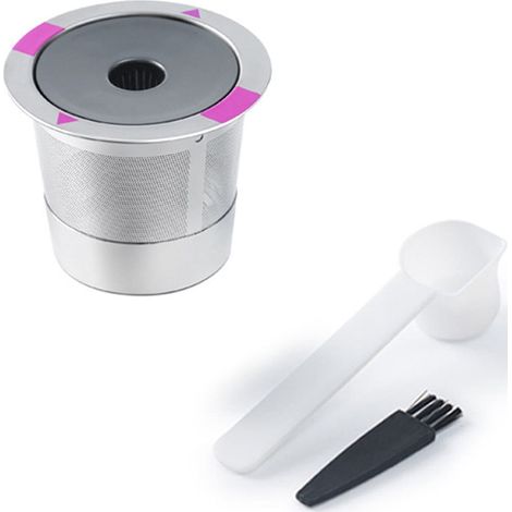 Filtre À Café Réutilisable - Acier Inoxydable - Compatible Machines À Capsules - Diamètre 4,4 Cm Hauteur 5,28 Cm - 1 Pièce (1/5)