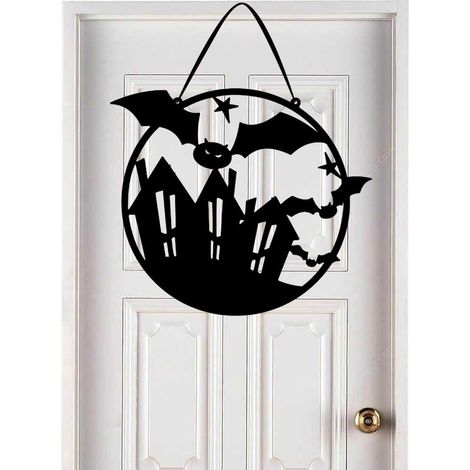 CCYKXAHalloween Wall Hanging Door Signs for House Front Door, Welcome Sign for House, Porch, Office, Yard, Interior Room (1/5)