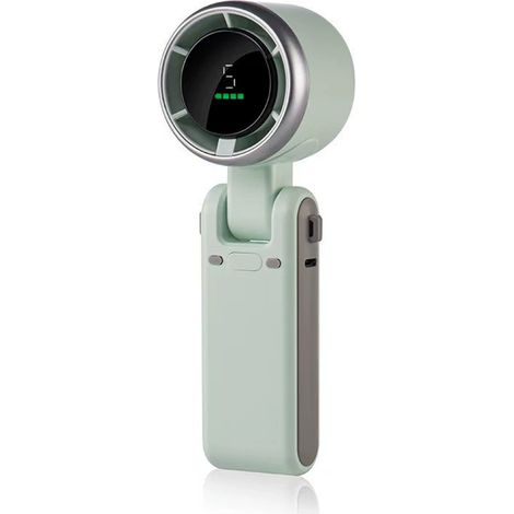 3-in-1 tragbarer Ventilator mit Hochgeschwindigkeitsturbine, 5 Geschwindigkeitsstufen, USB-Anschluss, faltbar, für den Einsatz am Schreibtisch und im Freien, mit Aufhängekabel und 3600 mAh Hochleistun (1/5)