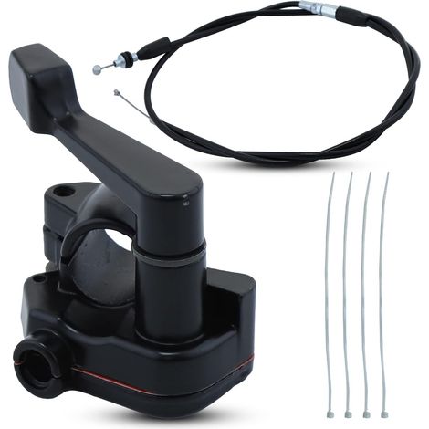 Câble d’accélérateur pouce 22mm Assemblage poignée d’accélérateur Compatible avec 50cc 70cc 90cc 110cc 125cc 150cc 200cc & 250cc (1/5)