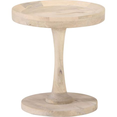 Table d'appoint et bout de canapé - Table Café Ø40x45 cm Bois de manguier massif BV314583 - BonneVie (1/5)