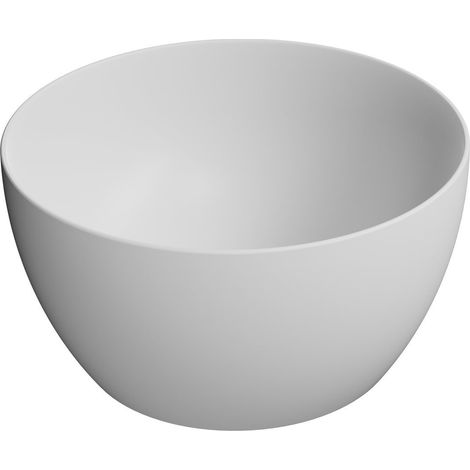 Vasque à poser en céramique PURA haut, dia 42cm, blanc mat (1/2)