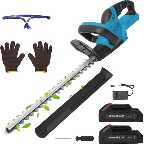 Taille-haie, Design sans fil, Lame à double action, Avec 2XBattery (1/2)