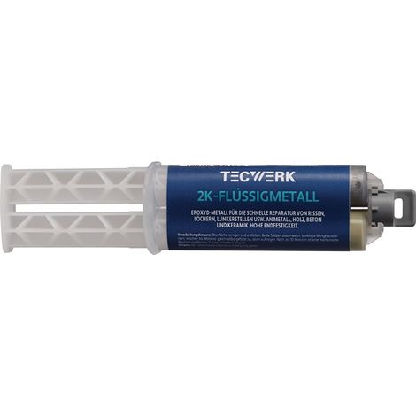 TECWERK 2K-Epoxidflüssigmetall 25g Doppelspritze TECWERK