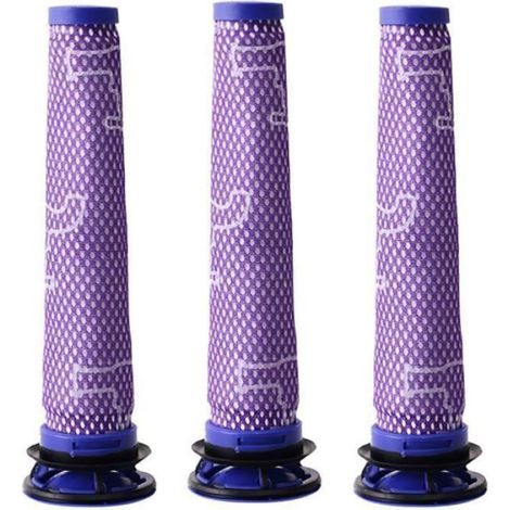 3pcs Lavable Pré moteur Filtre pour Dyson V6 V8 animal sans fil portable DC58 L4A0A9 (1/4)