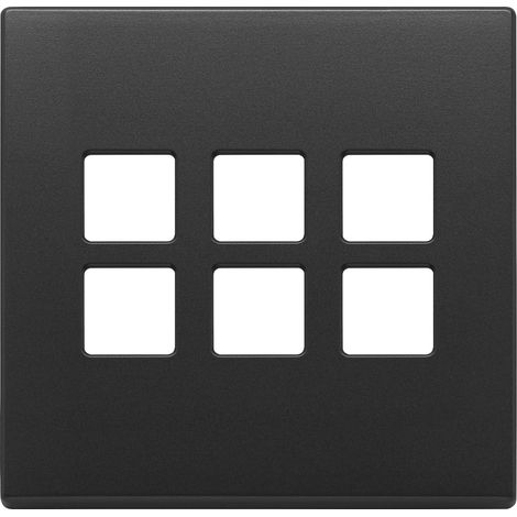 VIMAR - 22695.03 3Mx6 BS Flachplatte, anthrazitgrau
