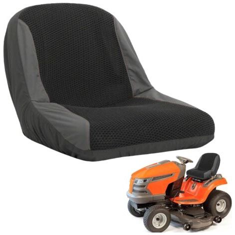 Housse de siège respirante pour tondeuse à gazon – Matériau maille 3D – Installation facile avec bande élastique – Compatible avec la plupart des tracteurs (1/5)