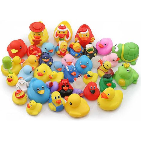 Canards en caoutchouc assortis pour Halloween - Jouets de bain amusants et cadeaux de fête (1/5)