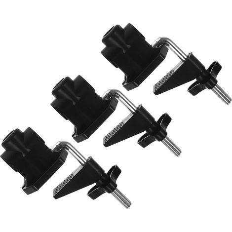 3pièces Pince De Fixation Pour Lampe De Table Support De Lampe De Bureau Base Fixe Bras Pivotant (1/5)