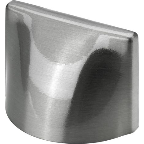 Hettich Möbelgriff Aluminium Edelstahl Optik 40 x 60 x 26 mm - 1 Stück Filzgleiter & Möbelgriffe