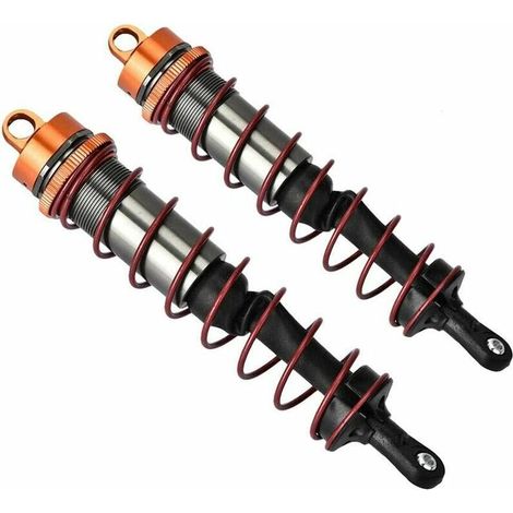 2pcs Amortisseur en métal Accessoire pour 1/8 RC Voiture(120 mm)Orange - (1/5)