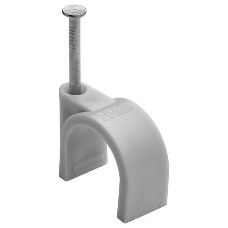 25 Stück Drahtklammern, Durchmesser 20 bis 25 mm, L.43 mm, Grau DEBFLEX