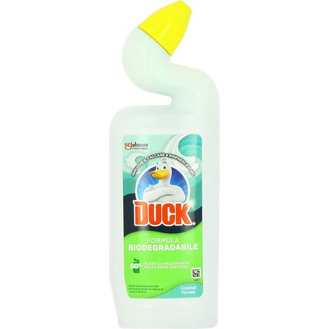 DUCK GEL BIODEGRADABILE FRAGRANZA COASTAL FOREST/ OCEAN SPLASH 750 ML RIMUOVE IL CALCARE E RINFRESCA IL WC ASSORTITO (1/2)