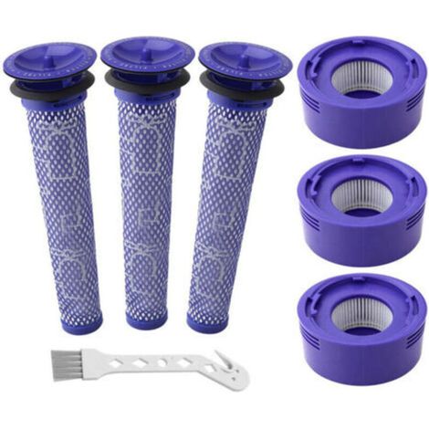 Filter für Dyson V8, 3 Vorfilter und 3 Nachfilter für Dyson V8 V7 Absolute Animal Motorhead Staubsauger, ersetzt die Teile 965661-01 und 967478-01, HANBING (1/5)