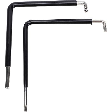 Fenstereinstellwerkzeug, 4-mm-Sechskant-Kugelkopf-Spannschlüssel TX15, 2 Stück (1/5)