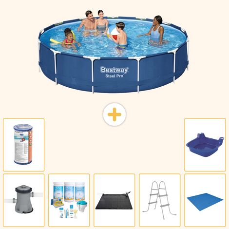 Bestway Bestway Steel Pro Ronde - 396x84 cm - 8-pièces  S22115